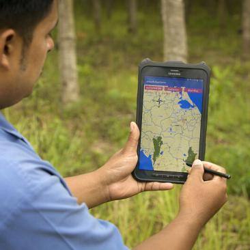 GIS mapping tablet forest mgt
