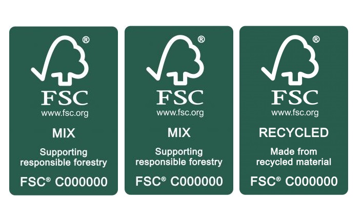 3 types van FSC-labels