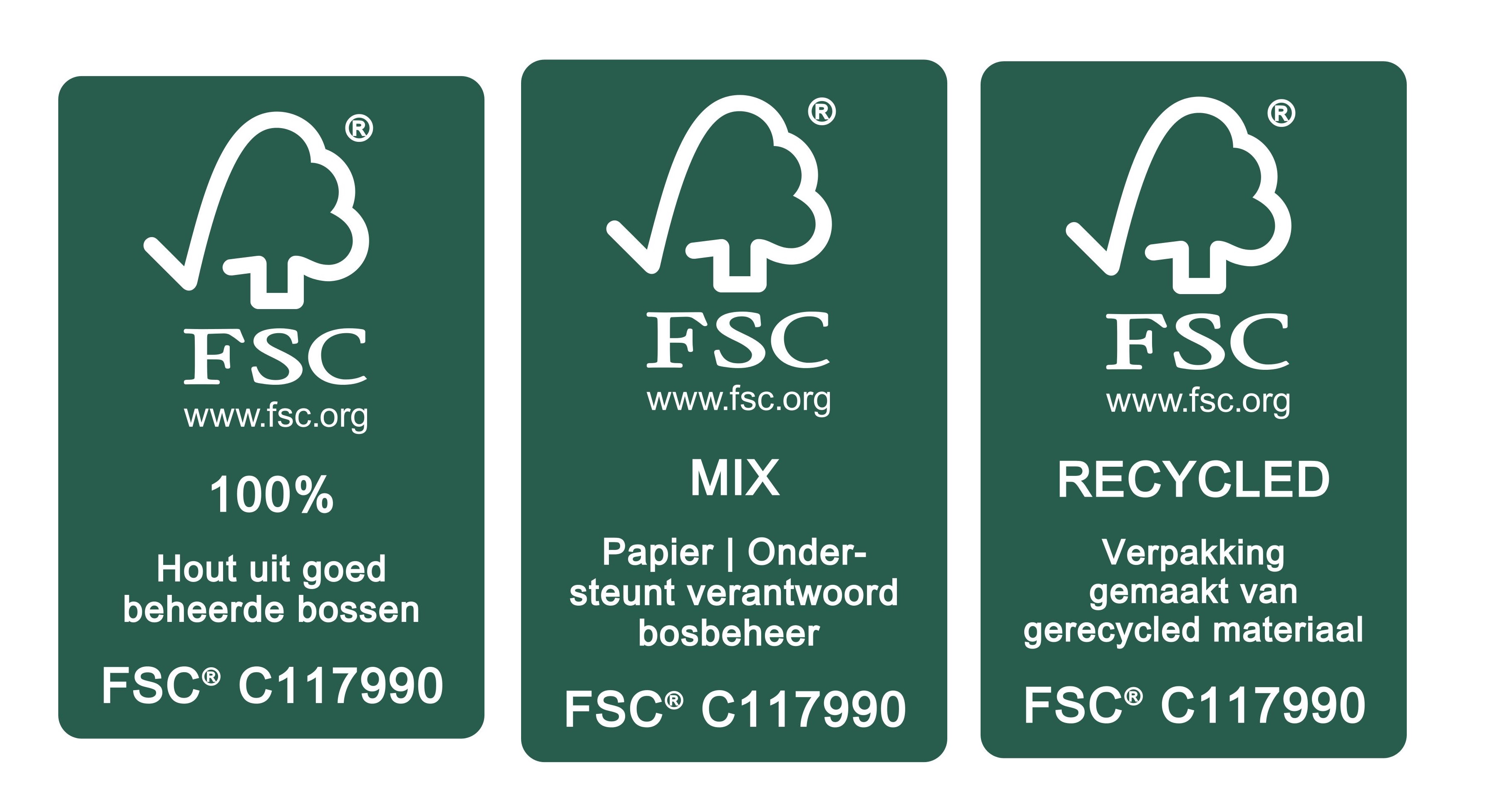 3 types FSC labels