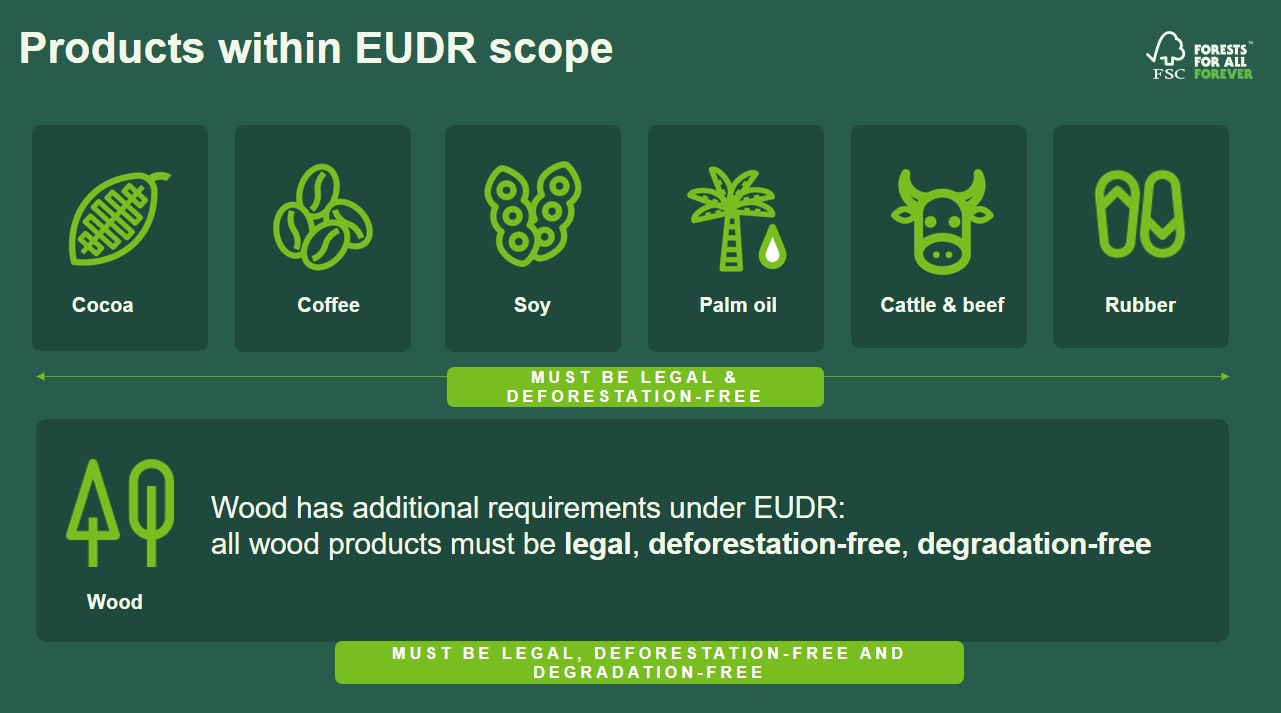 Products within the EUDR scope