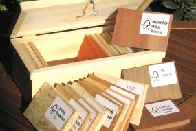 FSC wood sample box