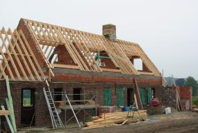 Construction in wood for roof