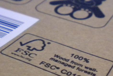 Packaging of FSC certified toy