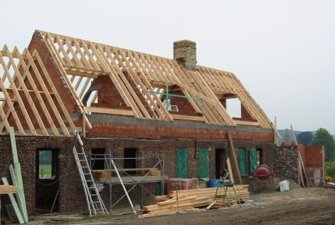 Construction in wood for roof
