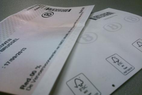NMBS SNCB train tickets FSC paper