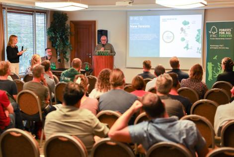 Jerzy Fijas speaking at FSC EU meeting Warsaw (c) Lasy Państwowe