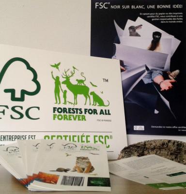 Promotional materials for CoC certificate holders