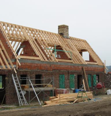 Construction in wood for roof