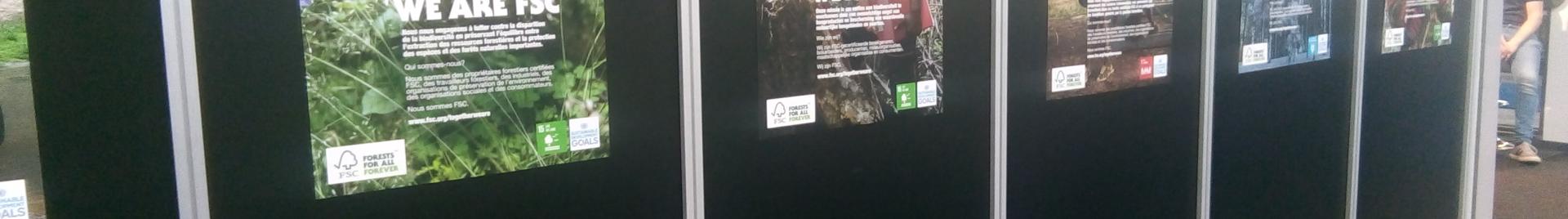 fsc posters at trade fair