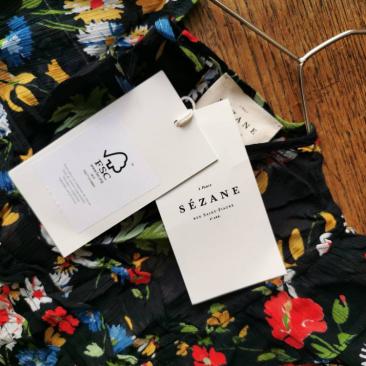 Sézane clothing with FSC label