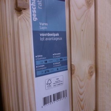 FSC timber at Gamma DIY